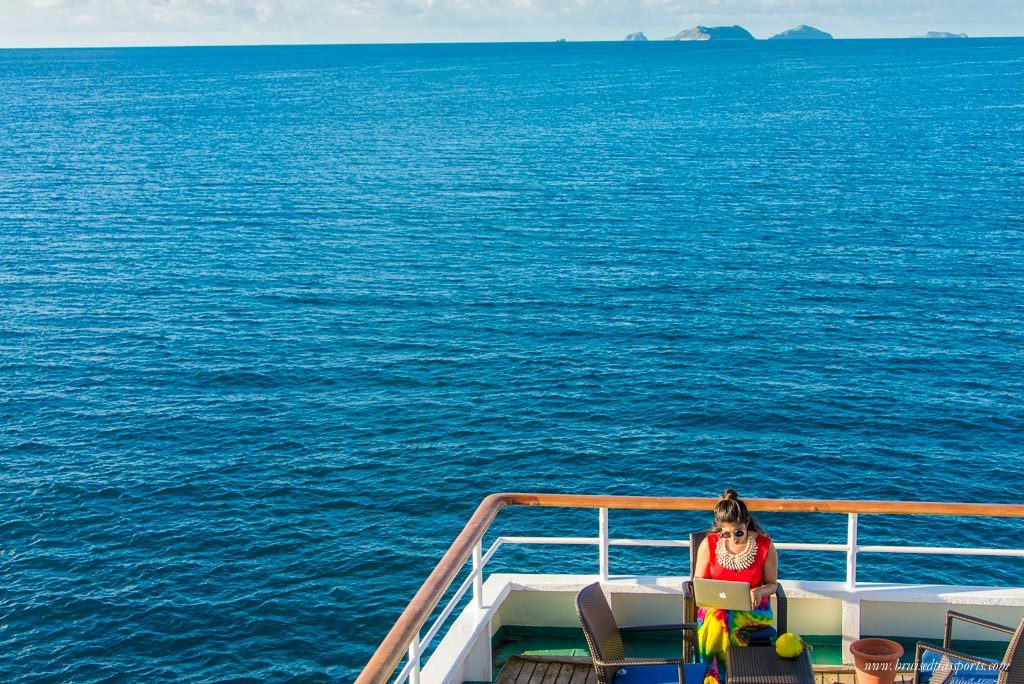 girl on Captain cook cruises fiji