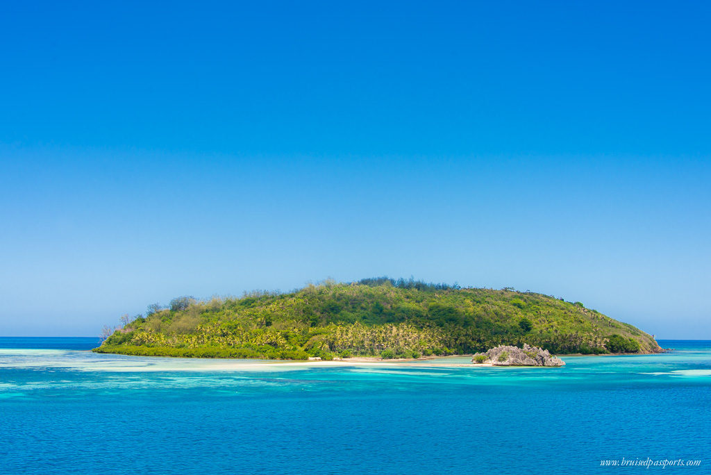 The colour of the water around the Fiji Islands is everything!