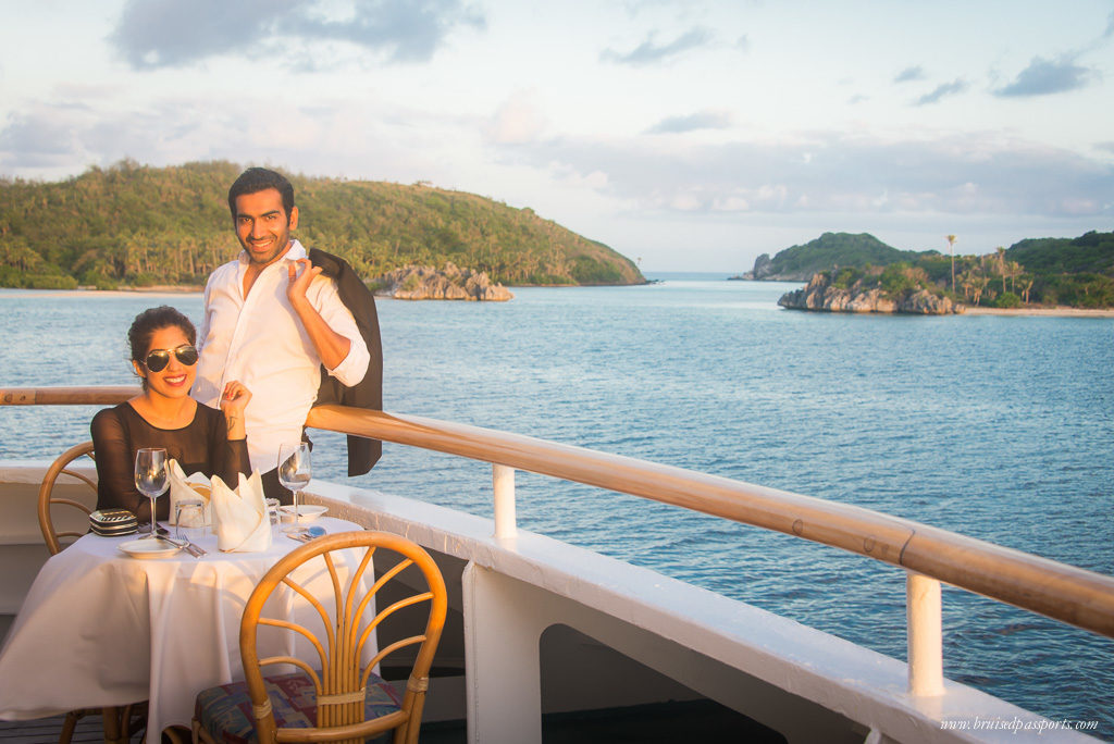 Ideal for a romantic getaway. Dinners in Fiji islands look a bit like..