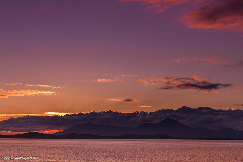 Sunset from Holland America Nieuw Amsterdam