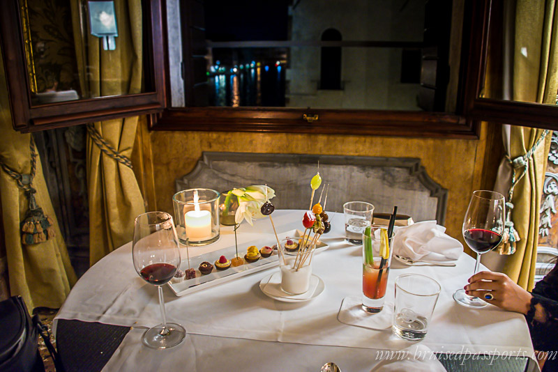 Dinner at Aman Canal Grande Venice