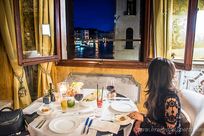 Dinner at Aman Canal Grande Venice