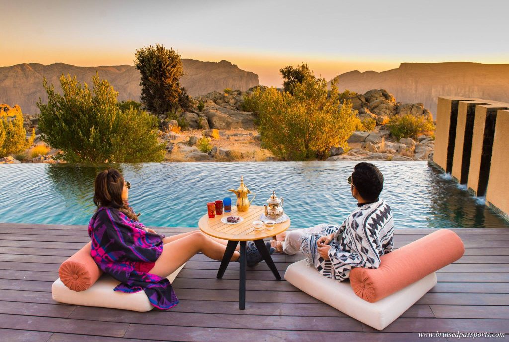 Couple at Anantara Jebel Akhdar Oman Itinerary