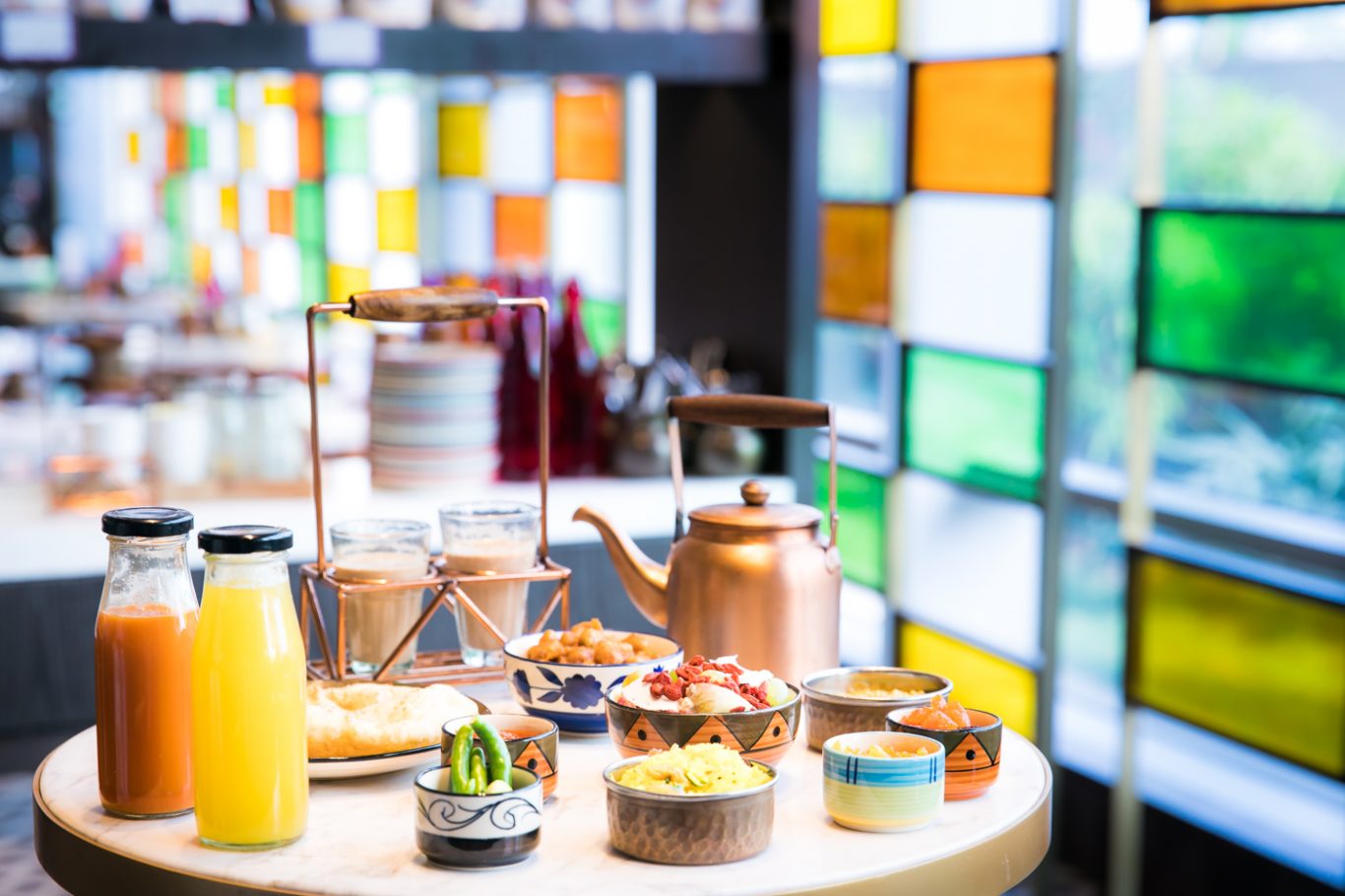 Indian street food and other local delicacies on offer at Annamaya , Andaz Delhi