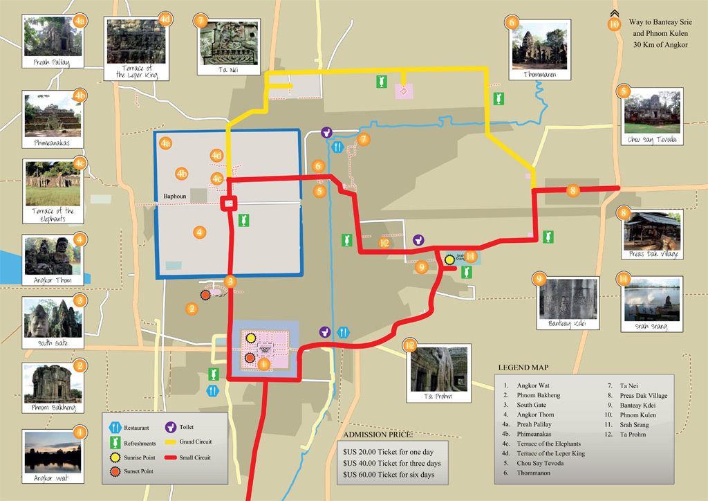 Angkor Temples Map