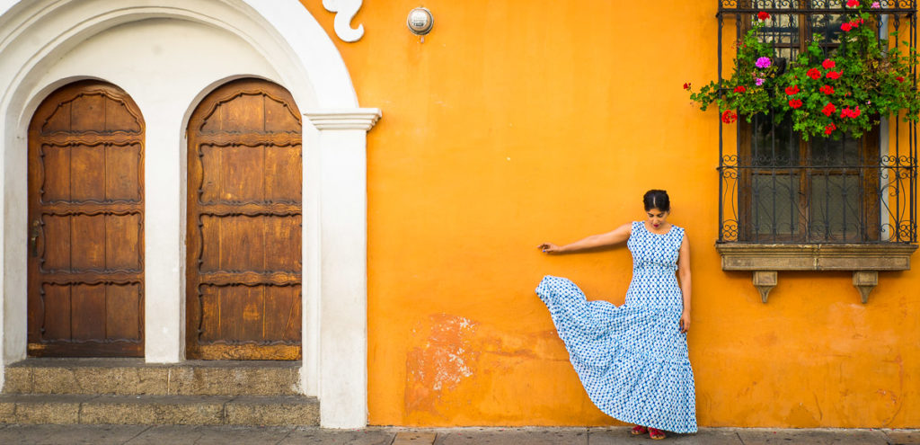 coloured houses in Antigua Guatemala