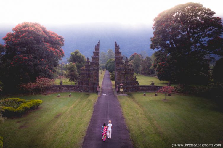 Handara golf club and resort gates in Bali