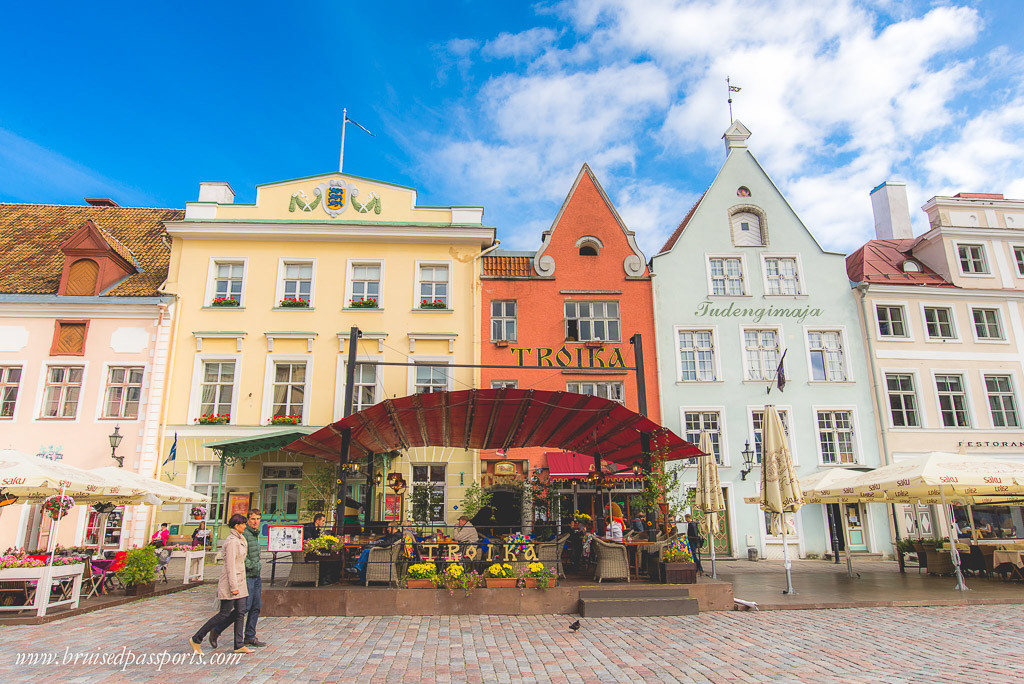 The old town of Tallinn Estonia on a roadtrip of Baltics