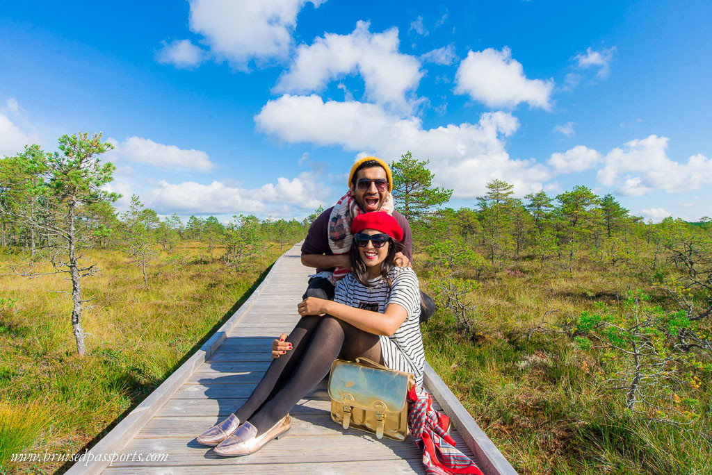 Couple at Lahemaa National Park during a road trip of Estonia