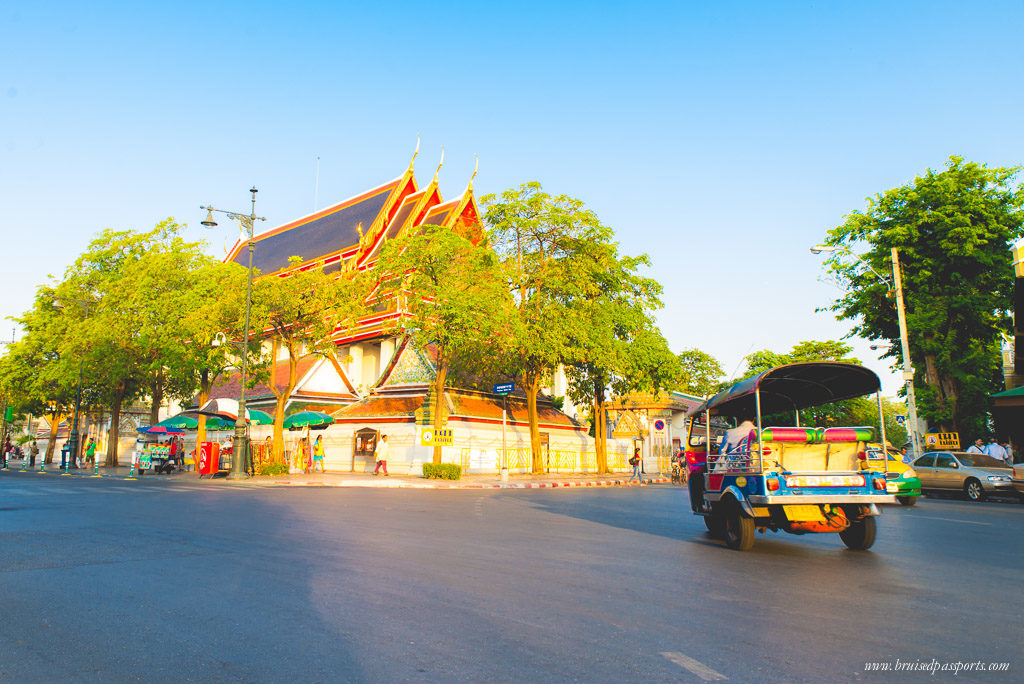 Getting around in Bangkok in a Tuk Tuk - Fun :-)