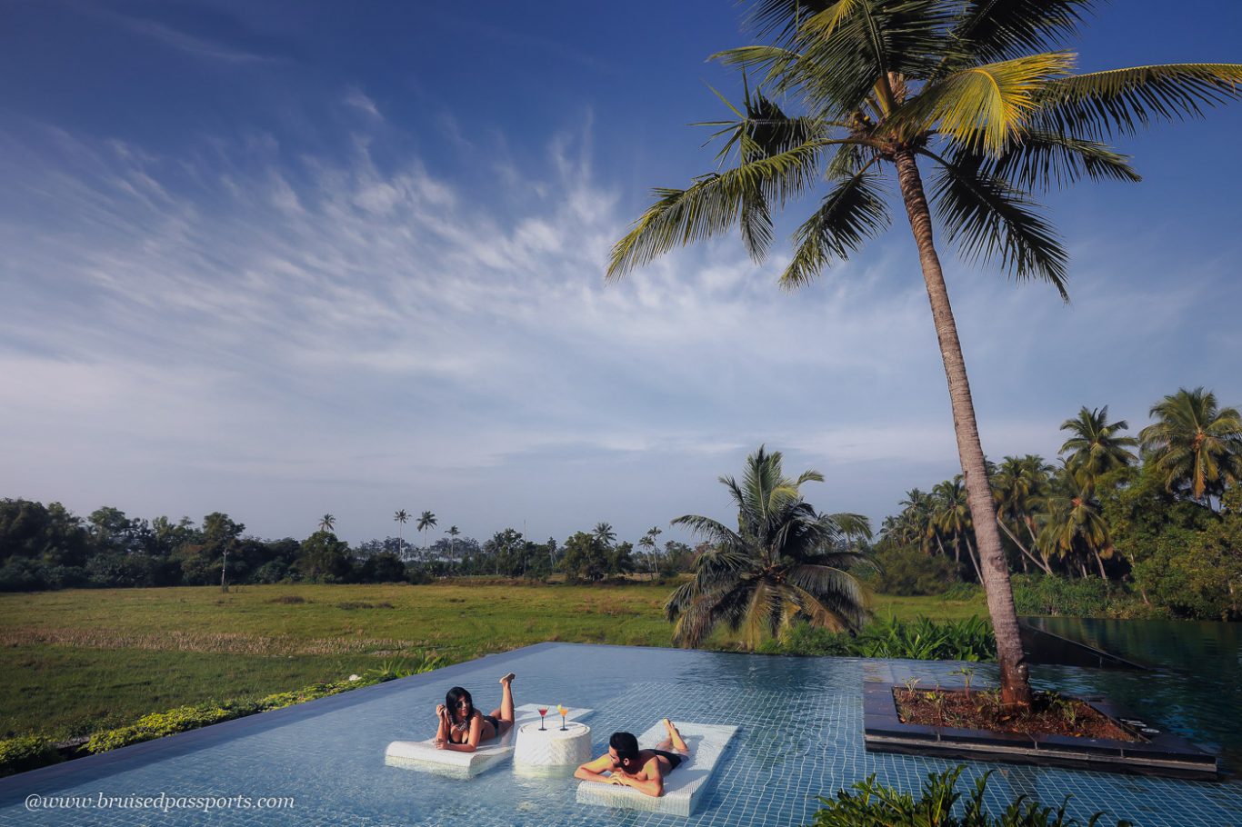 infinity pool at Alila Diwa Goa