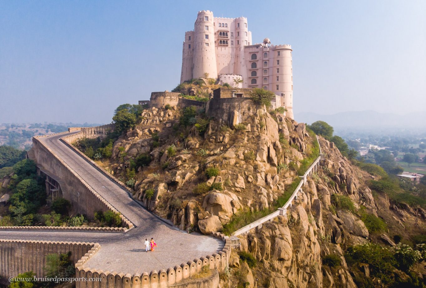 Alila fort bishangarh hotel drone view 