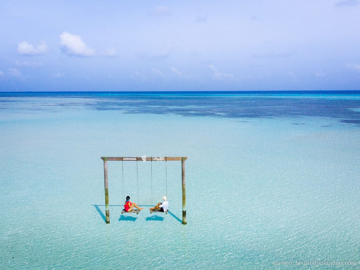 Overwater Swing at Club Med Finolhu Maldives