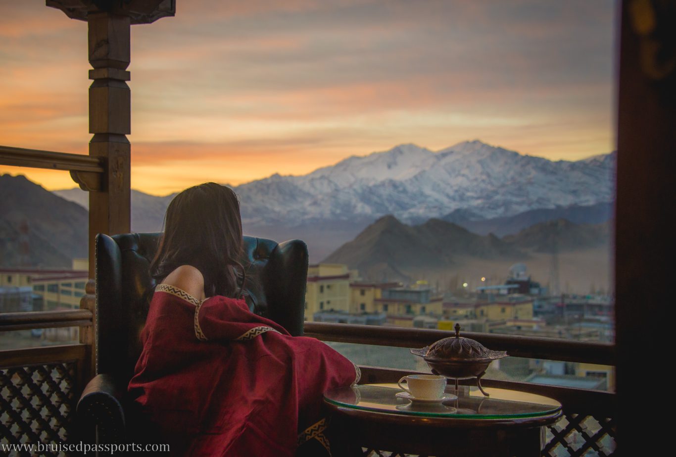 balcony at Grand Dragon Ladakh