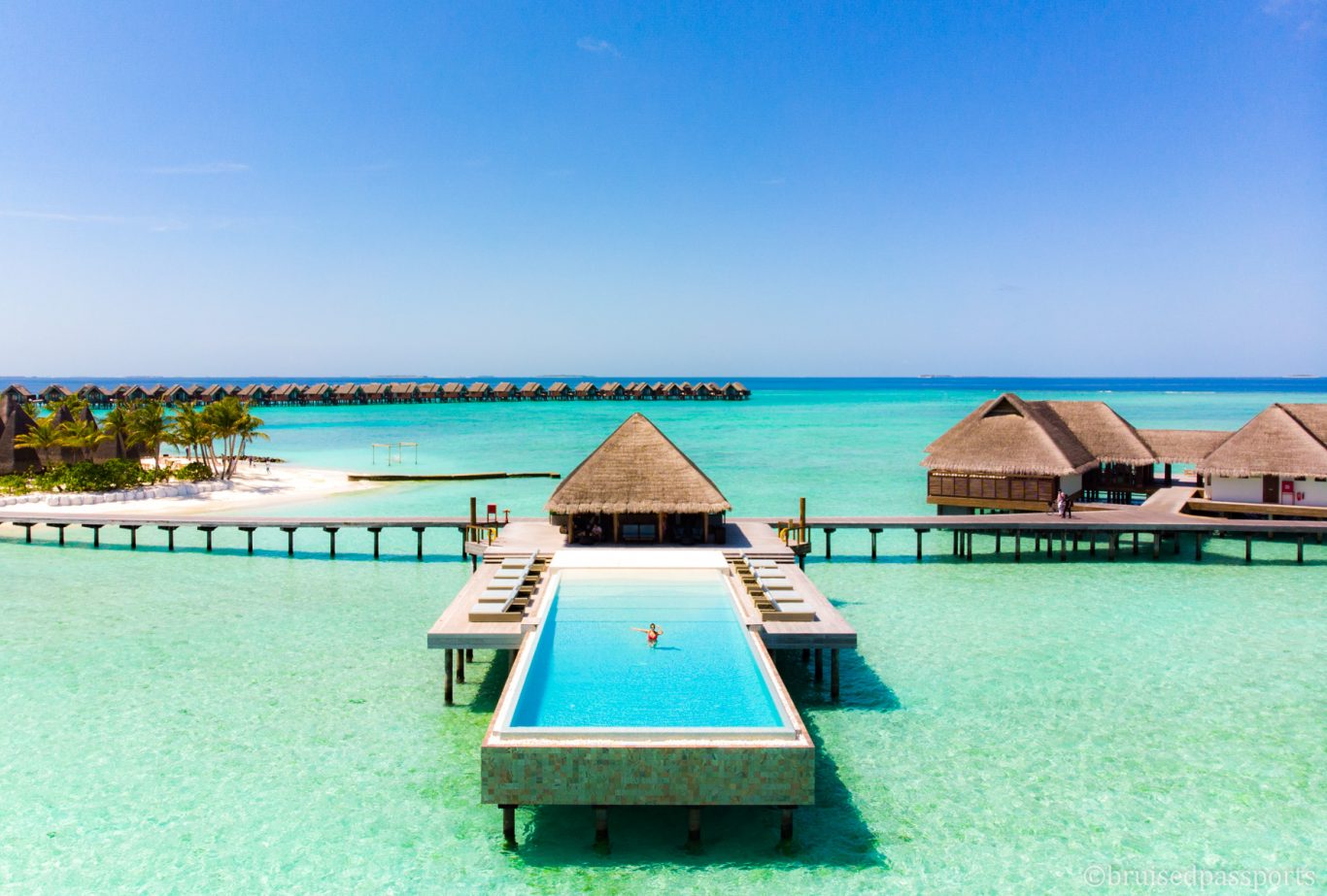 Infinity pool at Heritance Aarah Maldives