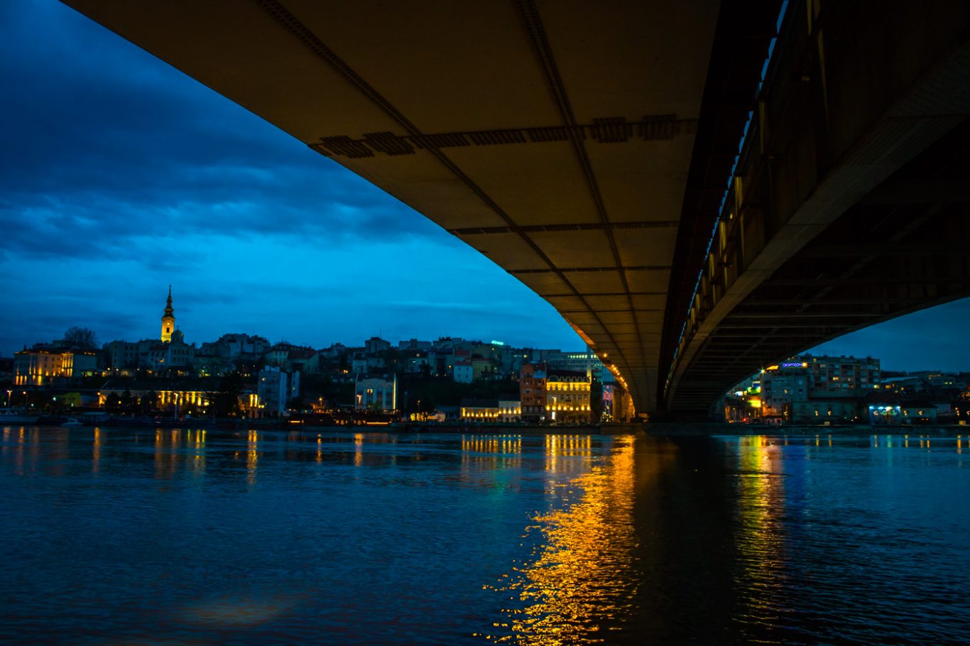 Branko bridge in Belgrade Serbia