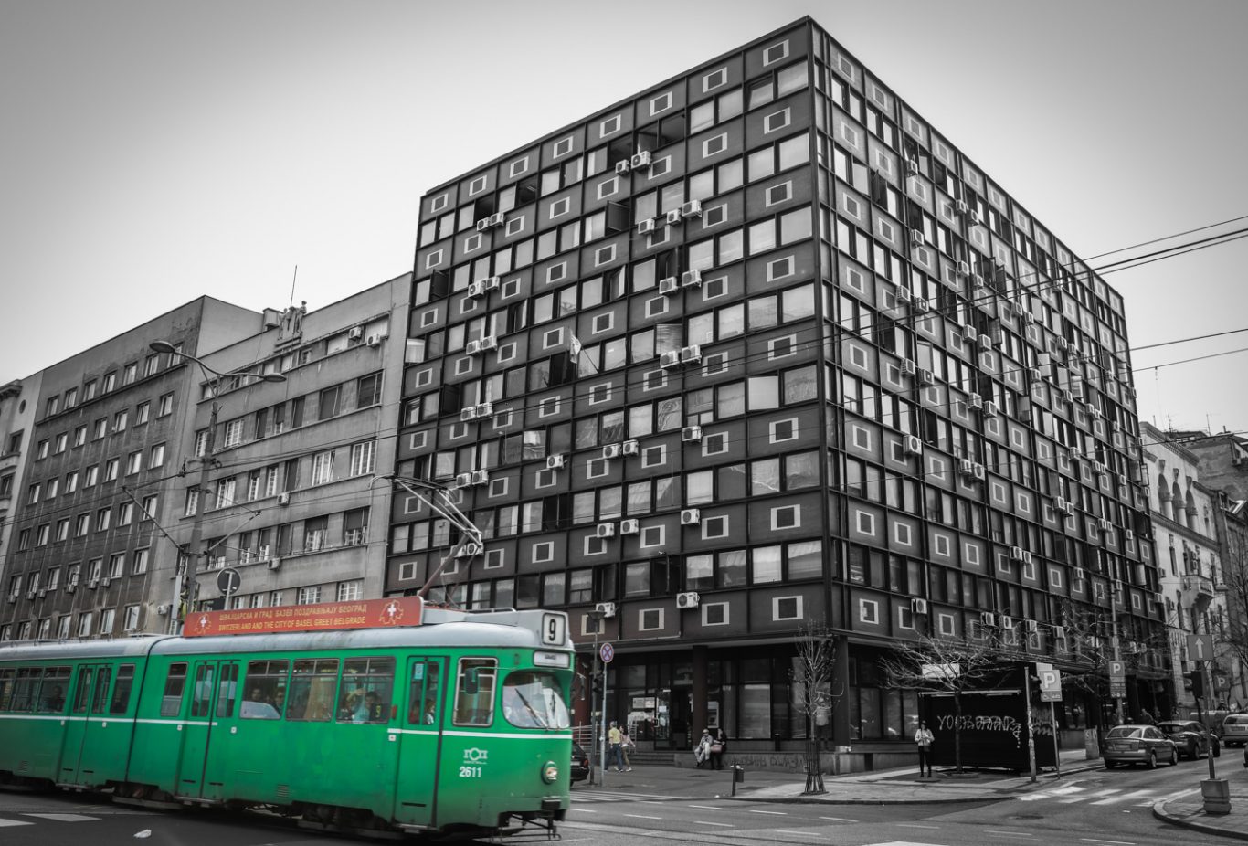 Tram in Belgrade Serbia