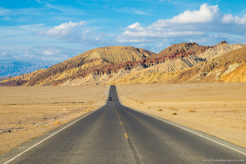 stretch of road at Death Valley National Park