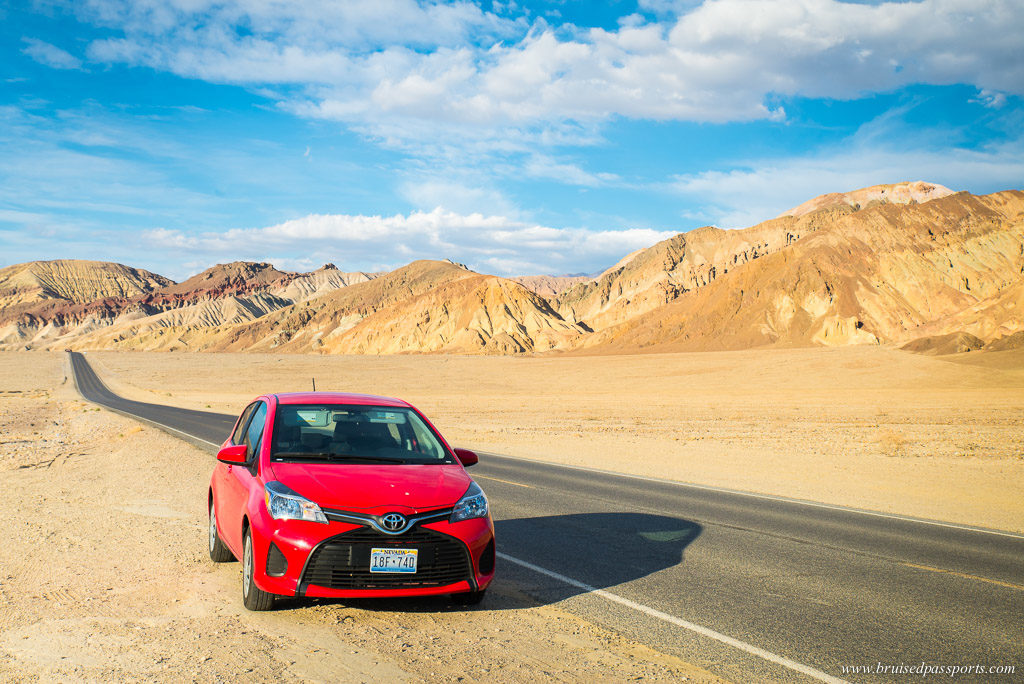 Car driving through California