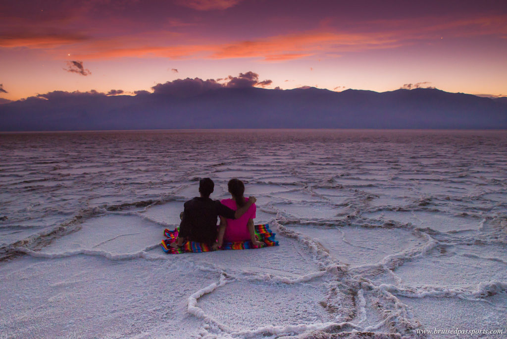 Badwater basin salt flats Death Valley National Park