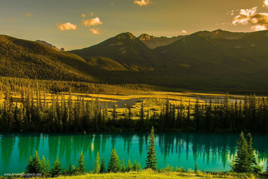 Bow Valley Parkway Banff National Park Sunset