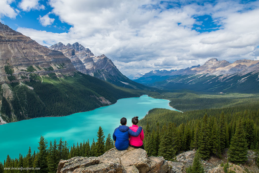 The stunning Peyto Lake at Banff National Park