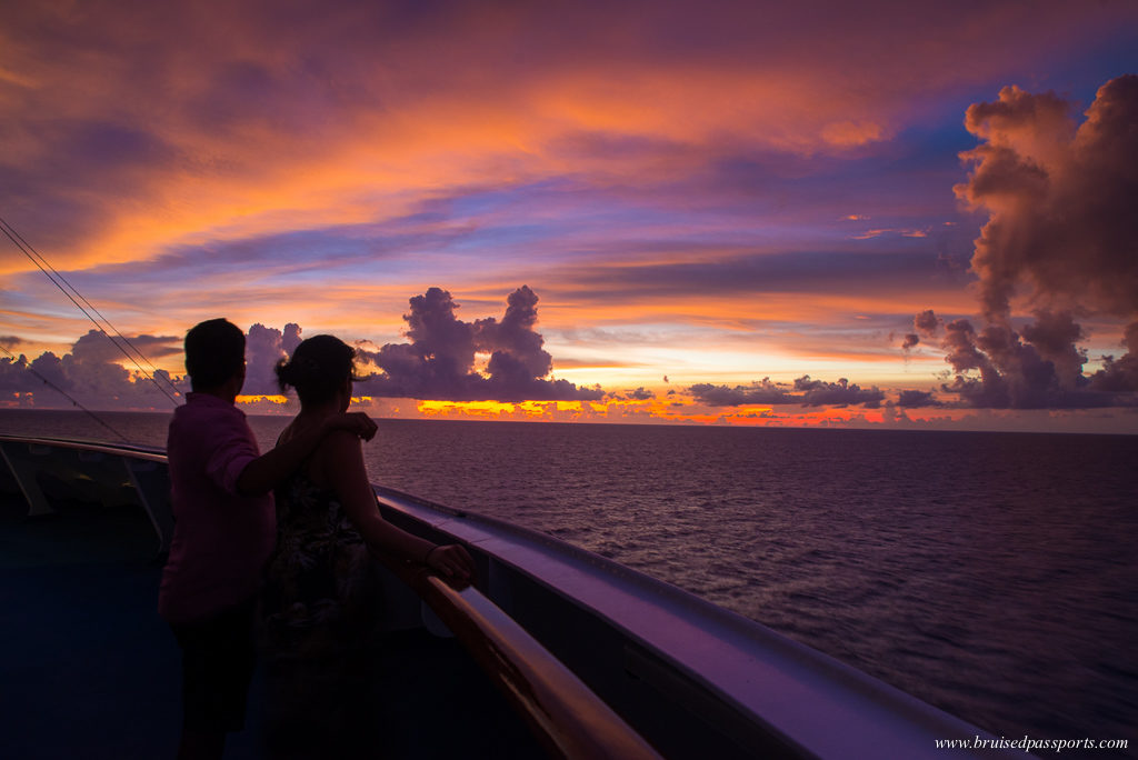 Carnival Breeze sunset