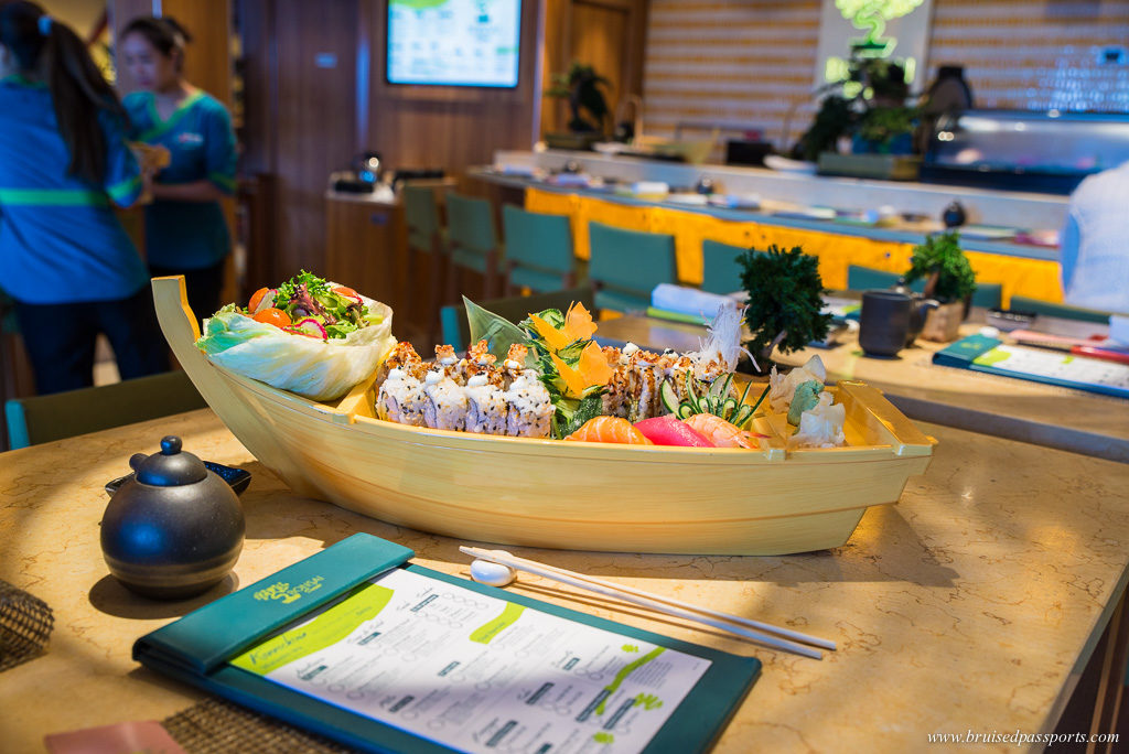 Sushi at Bonsai Restaurant on Carnival Breeze