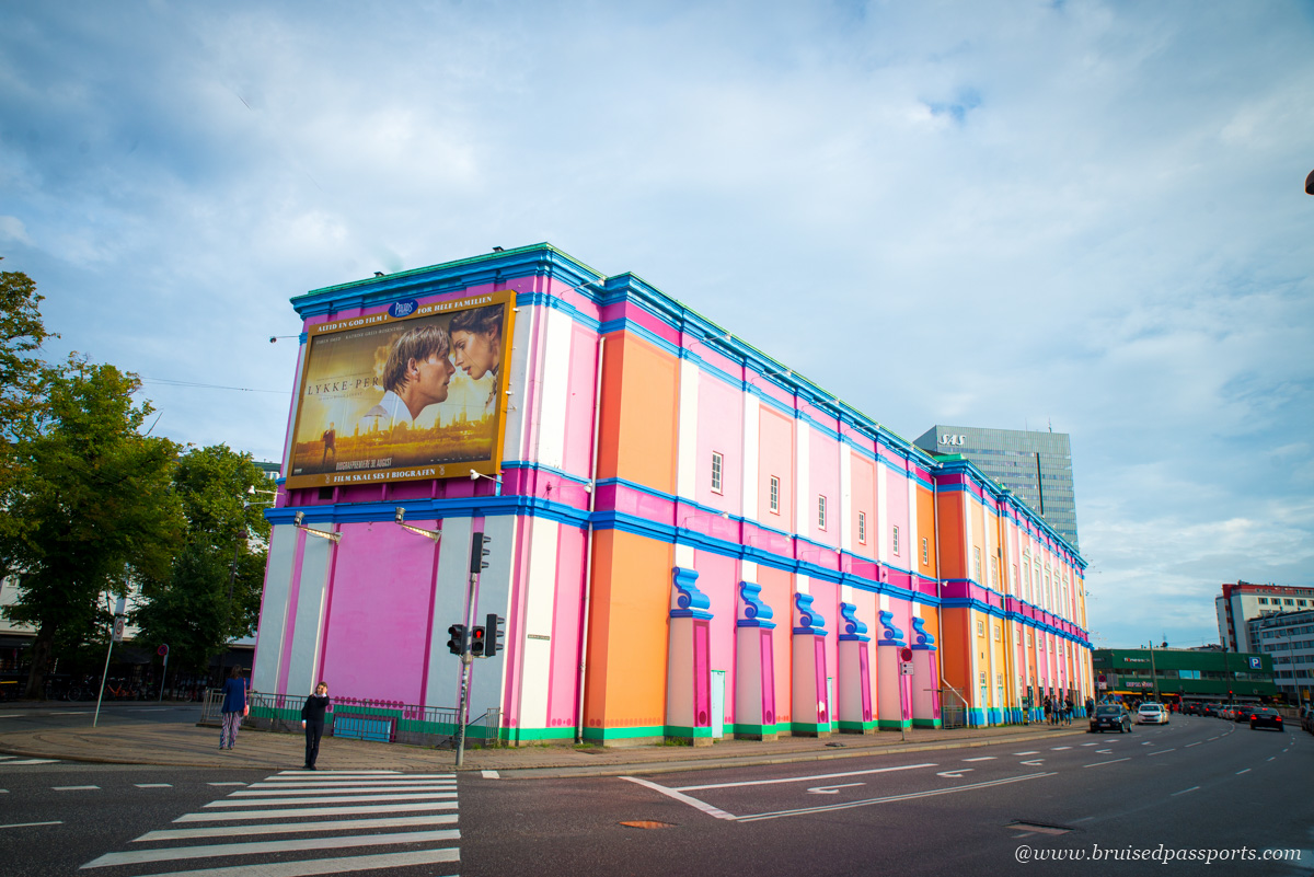 Colourful cinema hall Palads Teatret in Copenhagen