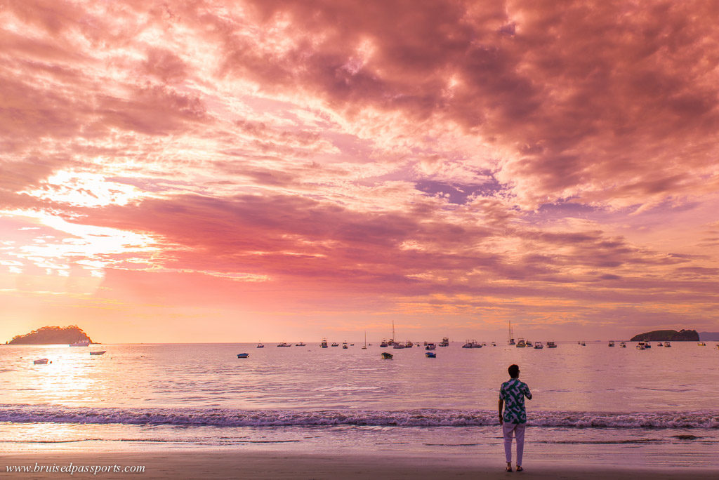 Costa Rica amazing sunset