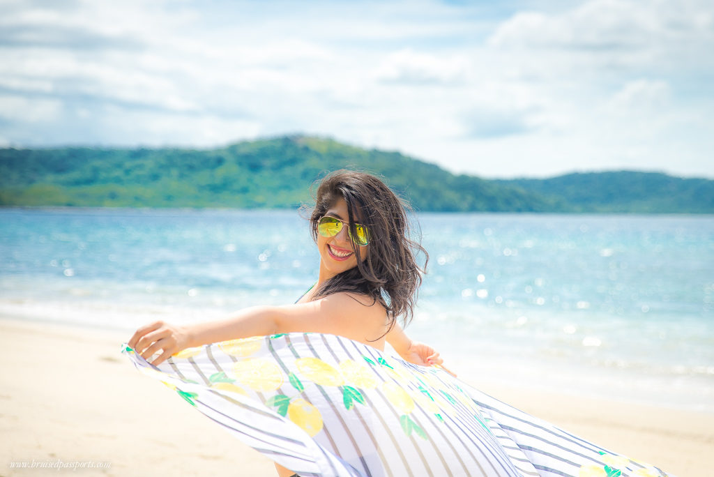 girl on beach at Papagayo Peninsula