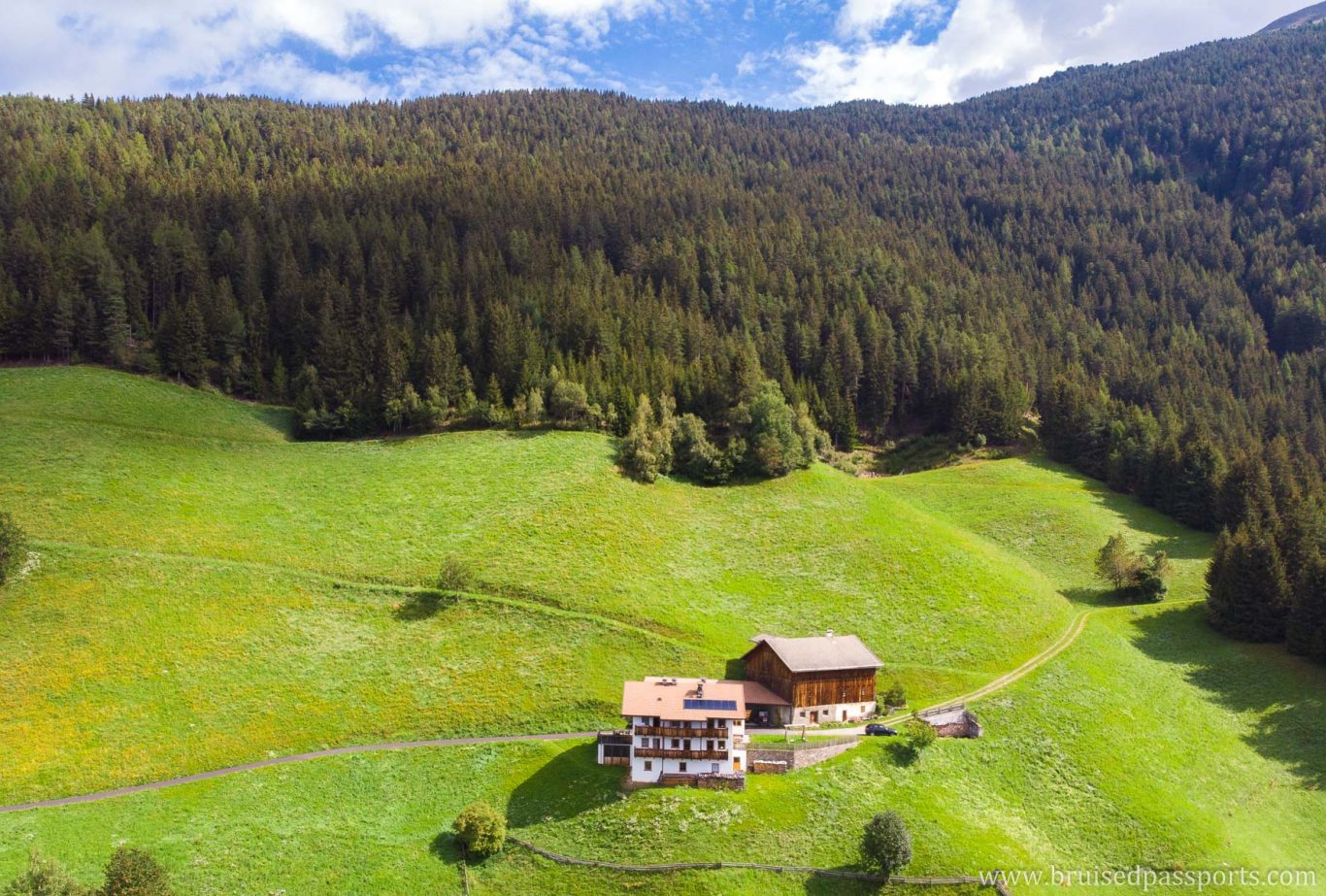 Hut in the Dolomites region of italy