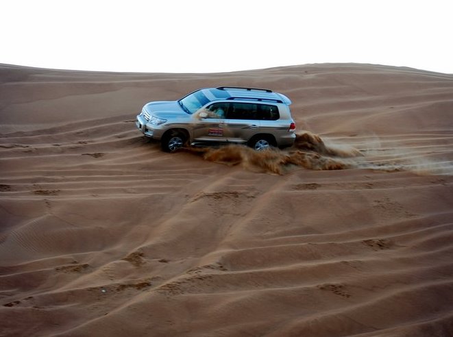 Offbeat Dubai Dune Bashing in the Arabian Desert.