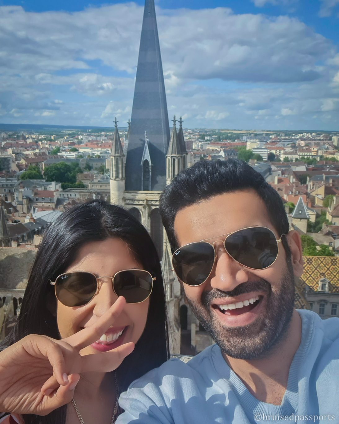 View of Dijon from top of Philippe le Bon tower