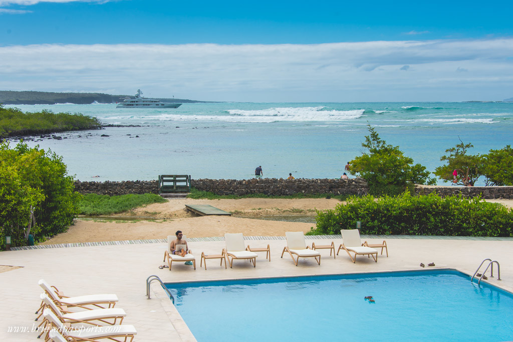 Pool at finch bay hotel Galapagos