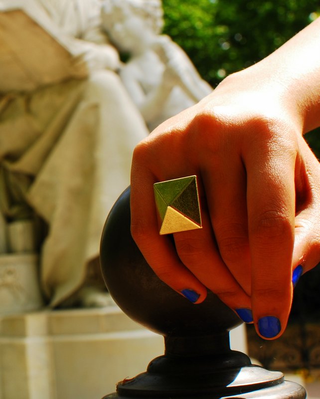 Geometric Ring Fashion