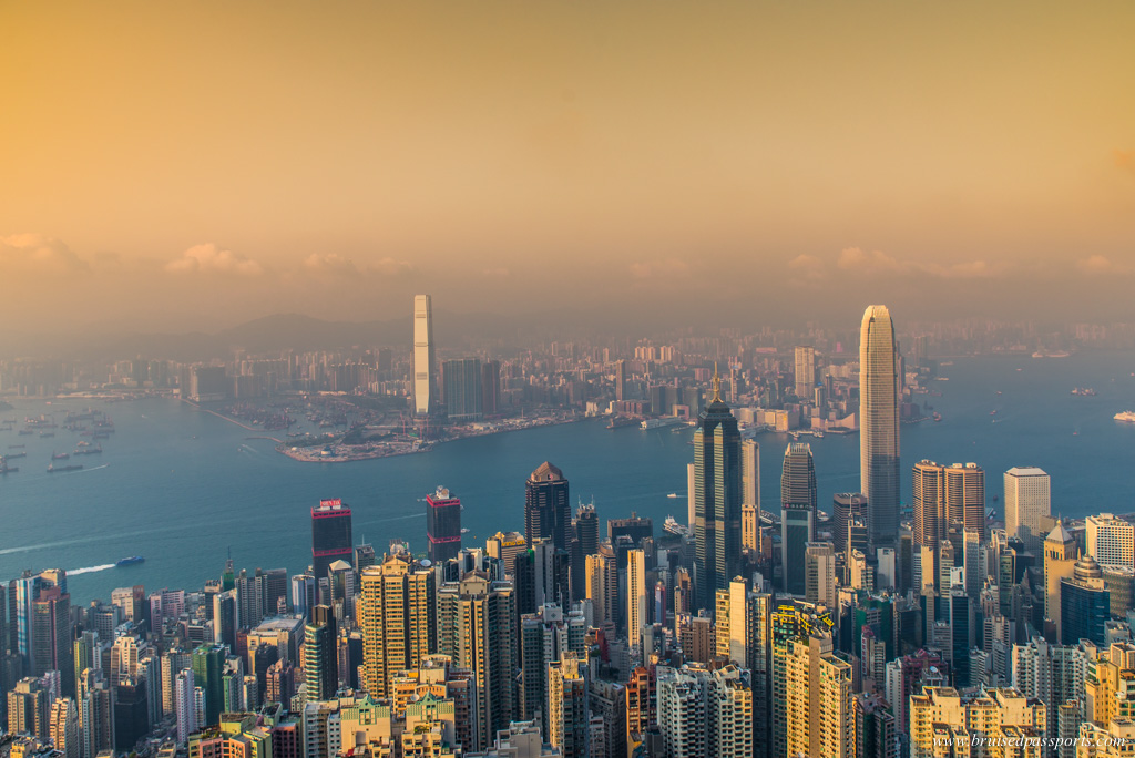 Sunset Hong Kong from Victoria Peak