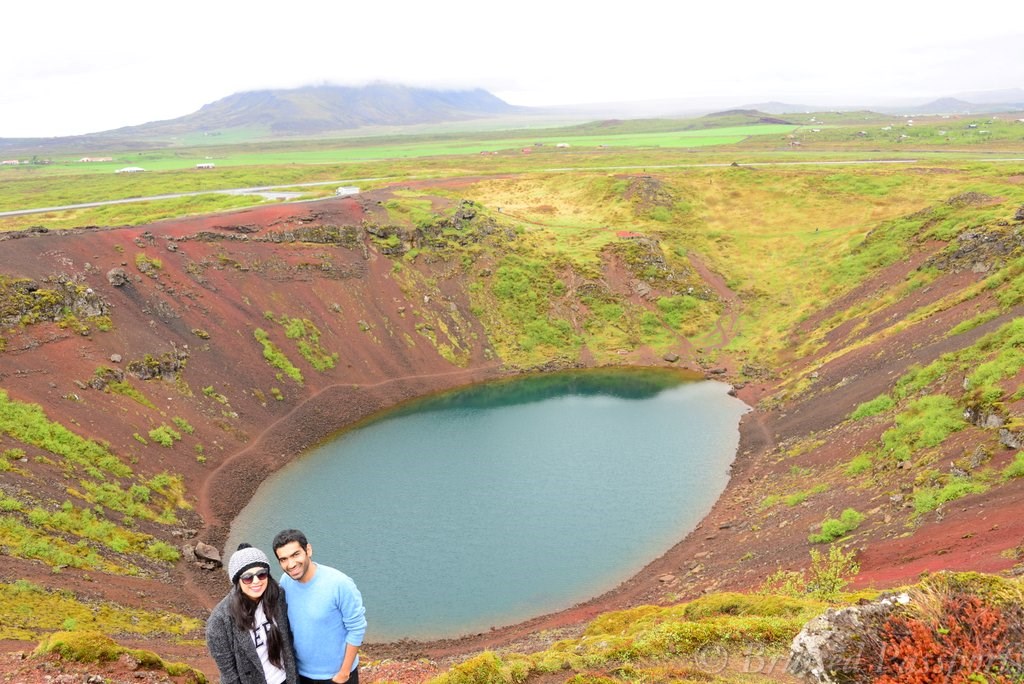 Volcanic Lake Kerid as part of the Iceland road trip