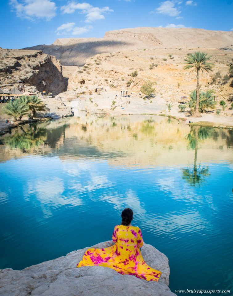 girl at Wadi Bani Khalid