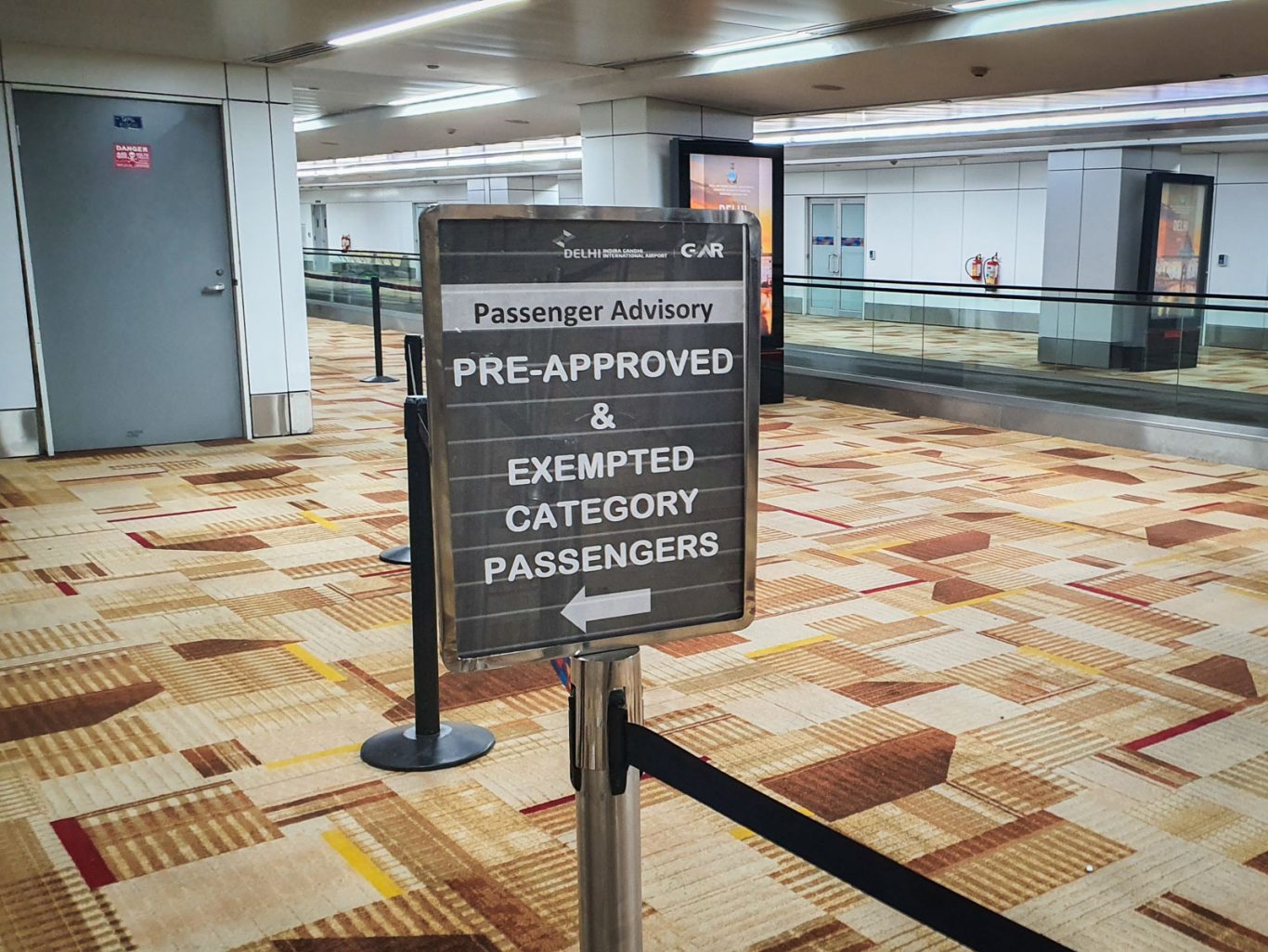 separate queue for pre-approved and exempted passengers at delhi airport