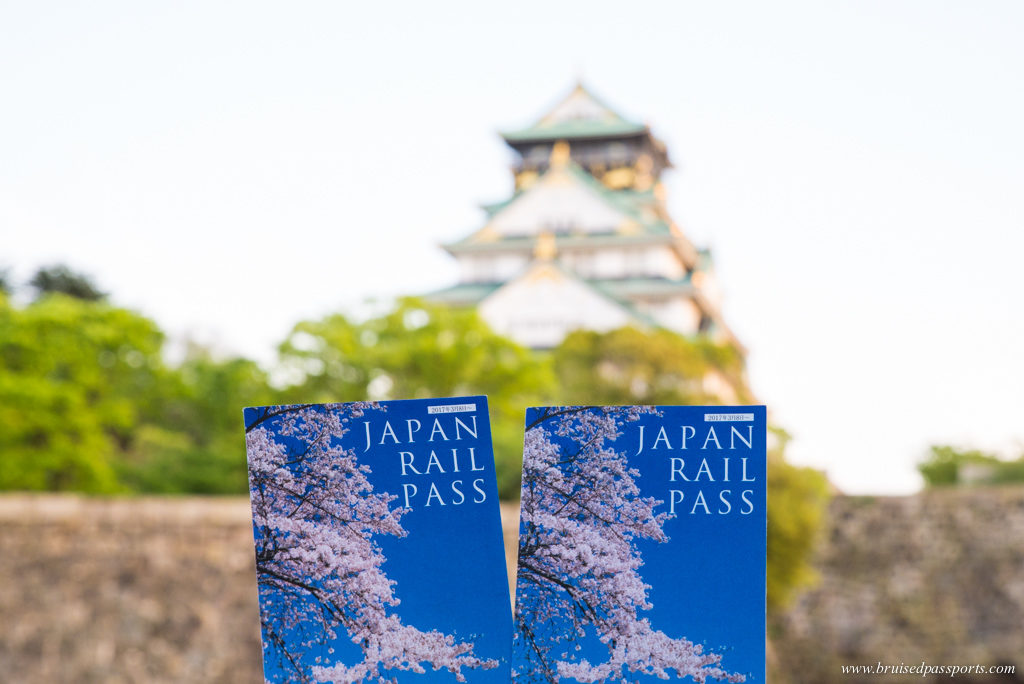 JR Passes in Osaka castle