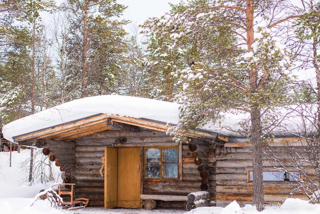 log cabin at Kakslauttanen Arctic Resort, Lapland, Finland