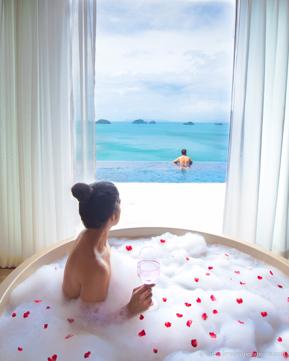 signature bath experience at Conrad Koh Samui Thailand