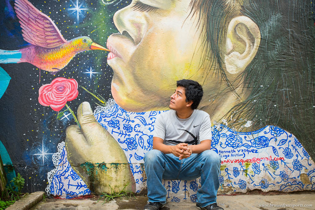 Street art San Pedro La Laguna Lake Atitlan