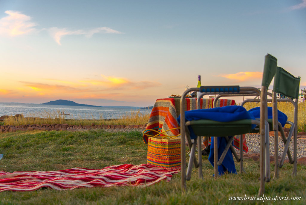 Sunset Lake Titicaca