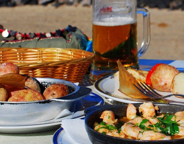 Lunch at Famara Beach