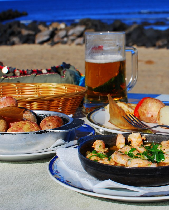 Lunch at Famara Beach