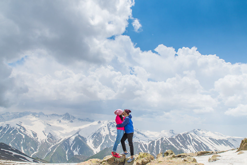 view at the top of Gulmarg Gondola Kashmir 