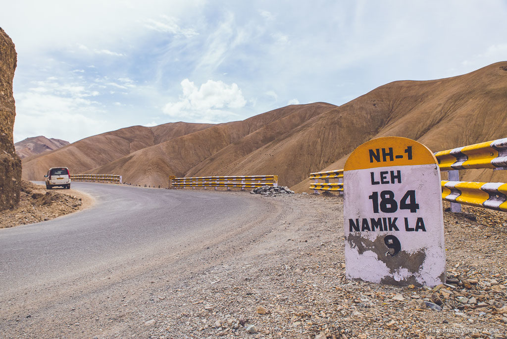 Nearing Leh on a road trip of Ladakh