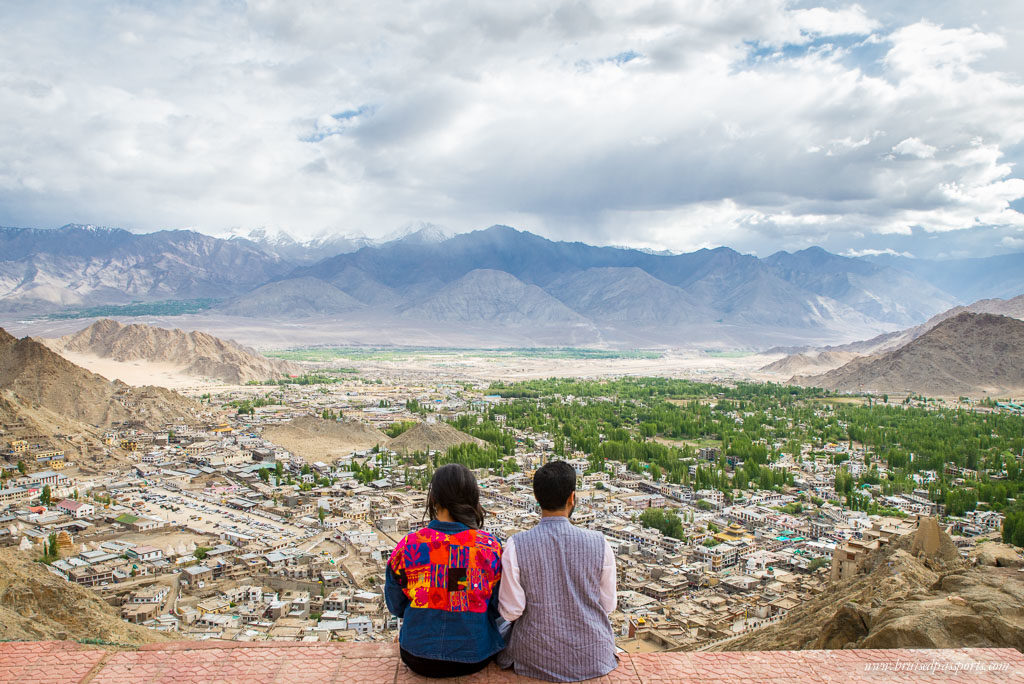 The view of Leh City from Namgyal Tsemo Monastery